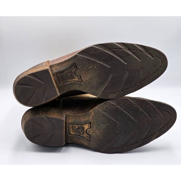 Ariat Men's Brown/Tan Leather Rambler Western Cowboy Boots Size 10.5D 2900 - Picture 6 of 15